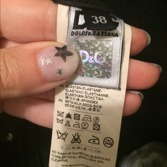 D&G High Waist Satin stripe tapered tuxedo pant - Picture 5 of 7